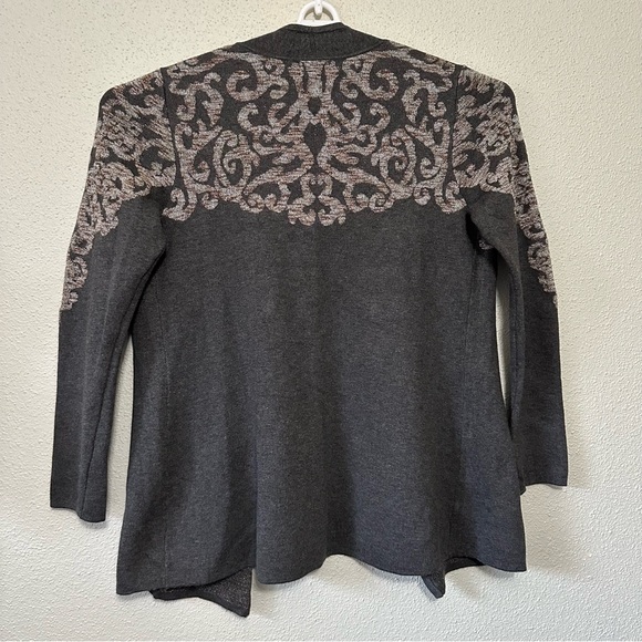 Charter Club Elegant Gray and Cream Cardigan - Picture 8 of 8